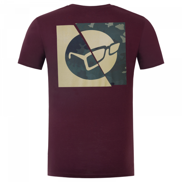 Rövidujjú póló - Korda LE Split Tee Burgundy