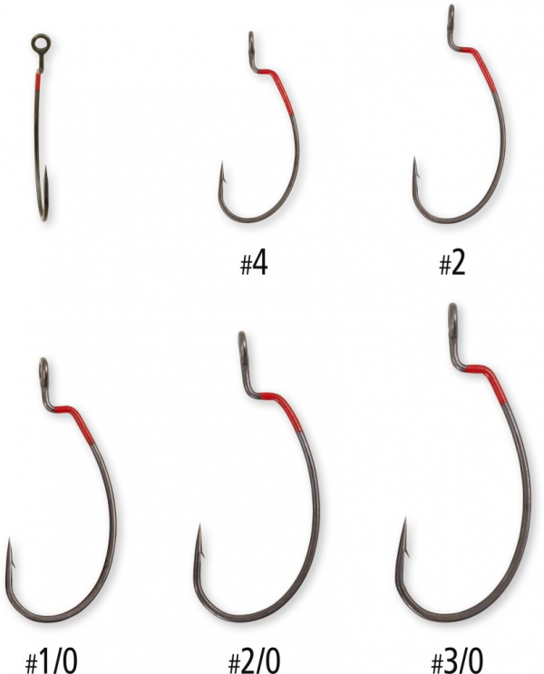 Offset háčky - QUANTUM 4STREET OFFSET HOOK DG BLACK RED