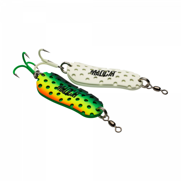 Plandavka - Madcat A-STATIC TWIN TURBINE SPOON 3/0 110G SINKING GLOW-IN-THE-DARK
