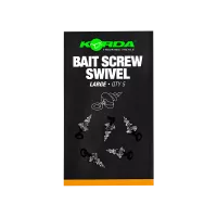 Csali csavar mikro forgóval - Korda Micro Ring Swivel Bait Screw Large (5pcs)