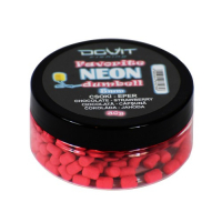 Ballanszírozott csali - Dovit Favorite dumbell Neon 5mm - Csoki-eper