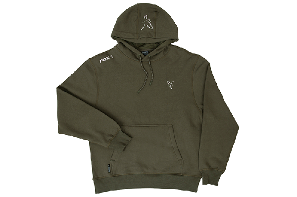Mikina - FOX COLLECTION GREEN & SILVER HOODIE