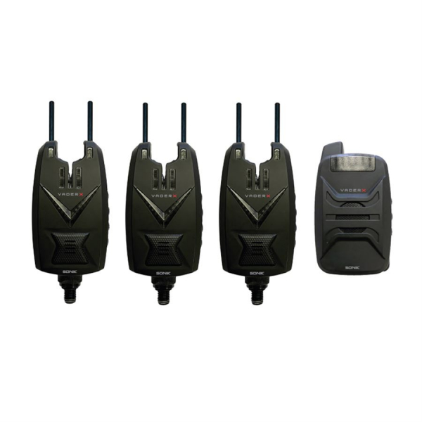Sada signalizátorov - Sonik VaderX Bite Alarm Set 3+1 (RGB)