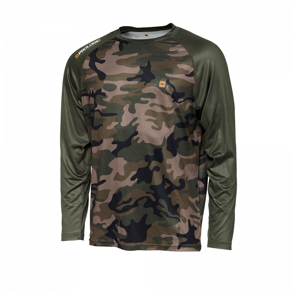 Tričko - PROLOGIC UV CAMO LONG SLEEVE T-SHIRT CAMO/GREEN