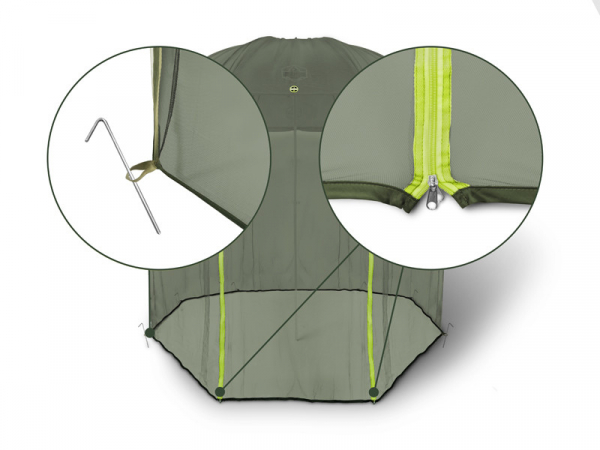 Szúnyogháló esernyőre Delphin AntiFLY 250cm