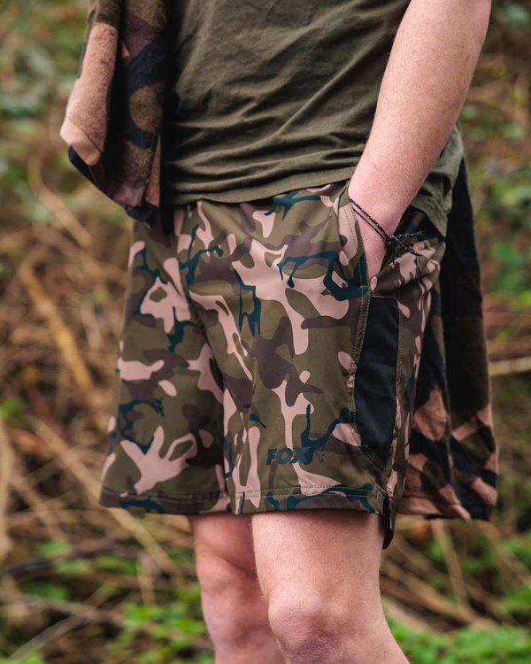 Rövidnadrág - Fox Black / Camo LW Swim Shorts