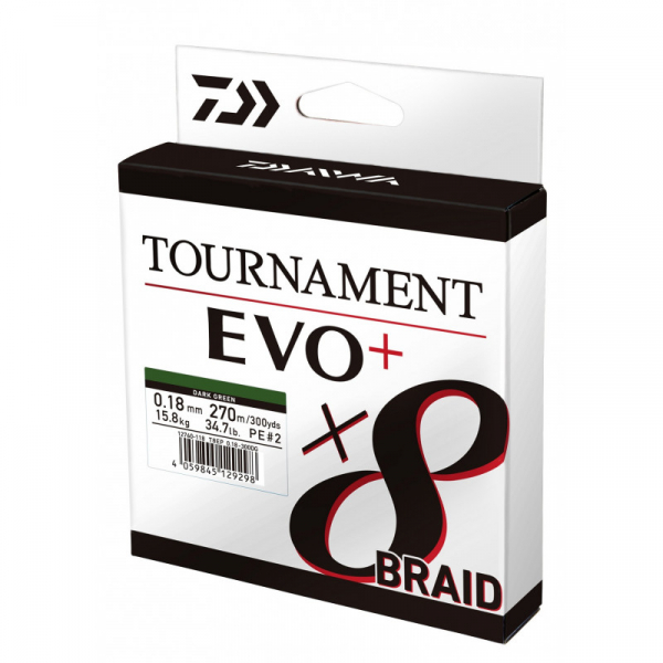 Šnúra - DAIWA TOURNAMENT X8 BRAID EVO+ DARK GREEN 135 m