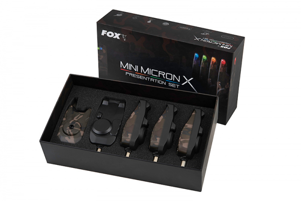Signalizátor set - Fox Mini Micron X 4 rod Ltd Edition CAMO set