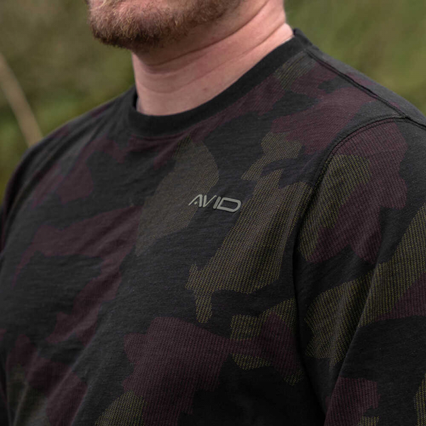 Tričko - Avid Distortion Camo Lite T-Shirt- Long Sleeve