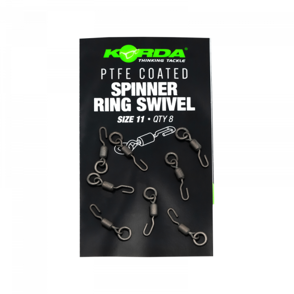 Obratlík s krúžkom na Ronnie Rig - Korda PTFE Spinner Ring Swivels Size 11 (8pcs)