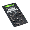 Ronnie Rig forgókapocs karikával - Korda PTFE Spinner Ring Swivels Size 11 (8pcs)