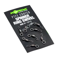 Obratlík s kroužkem na Ronnie Rig - Korda PTFE Spinner Ring Swivels Size 11 (8pcs)