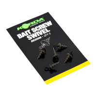 Skrutka s mikro obratlíkom - Korda Micro Ring Swivel Bait Screw Medium (5pcs)