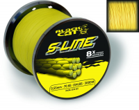 Šňůra na sumce - Ø0,45MM BLACK CAT S-LINE 400M 50KG, YELLOW