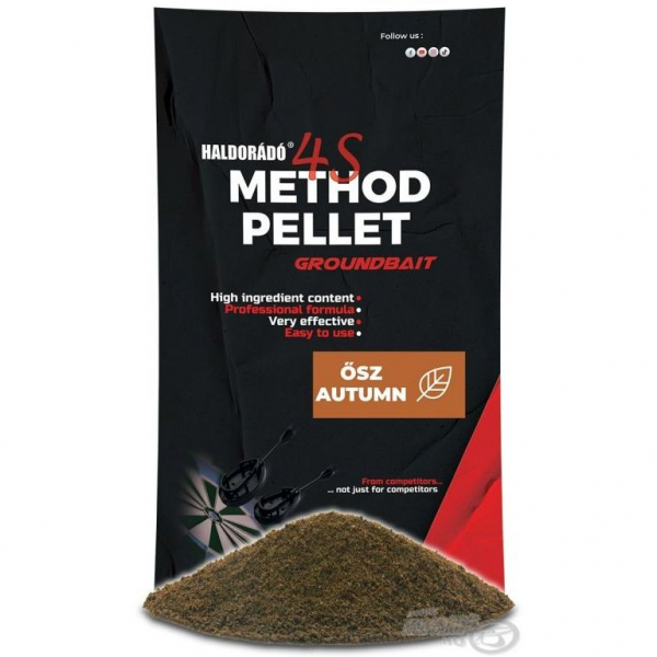 HALDORÁDÓ 4S Method Pellet Groundbait - Jeseň