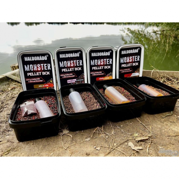 HALDORÁDÓ MONSTER Pellet Box - Červený losos