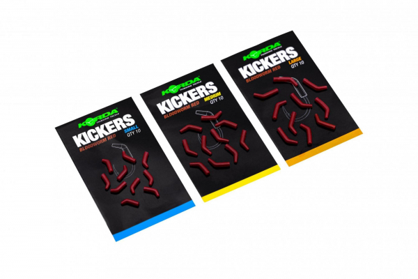 Rovnátko - Korda Kickers Medium Bloodworm Red