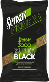 Krmení Sensas 3000 Feeder Super Black 1kg
