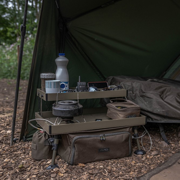 Stolek s taškou - Avid Carp Double Decker Bivvy Organiser