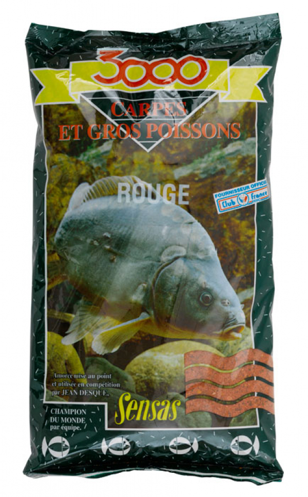 Krmení Sensas 3000 Carpes Rouge 1kg