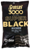 Krmení Sensas 3000 Super Black (Řeka-černý) 1kg