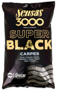 Krmení Sensas 3000 Super Black Carpes 1kg