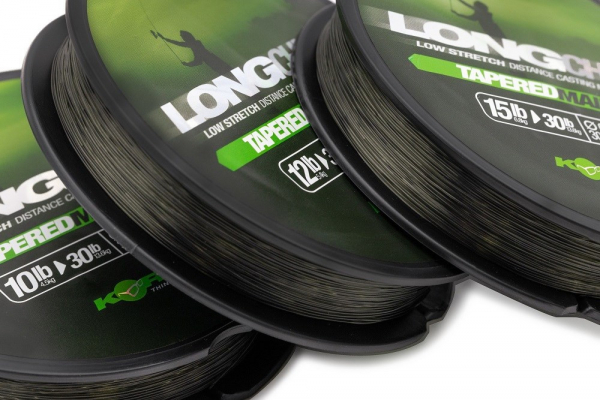 Vlasec ujímajúcím sa priemerom - Korda LongChuck Tapered Mainline Green 10-30lb/0.27-0.47mm