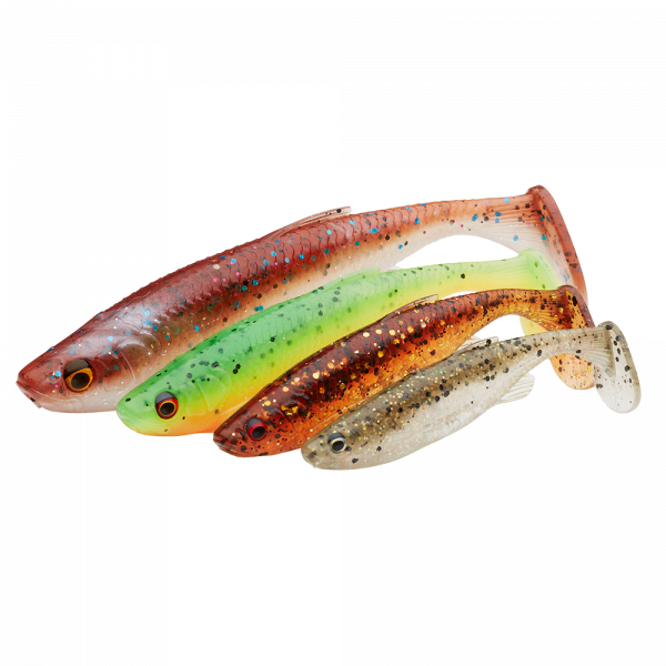 Savage Gear FAT MINNOW T-TAIL BULK GREEN PEARL YELLOW