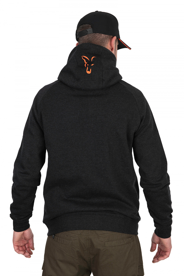 FOX COLLECTION LW HOODY BLACK & ORANGE