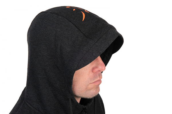 FOX COLLECTION LW HOODY BLACK & ORANGE