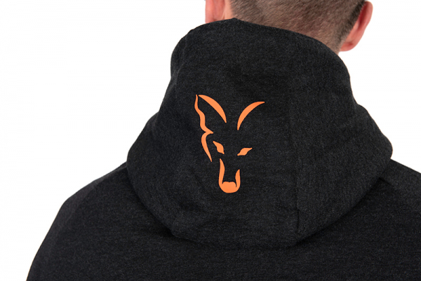 FOX COLLECTION LW HOODY BLACK & ORANGE