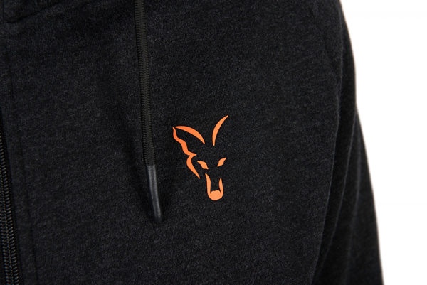 FOX COLLECTION LW HOODY BLACK & ORANGE