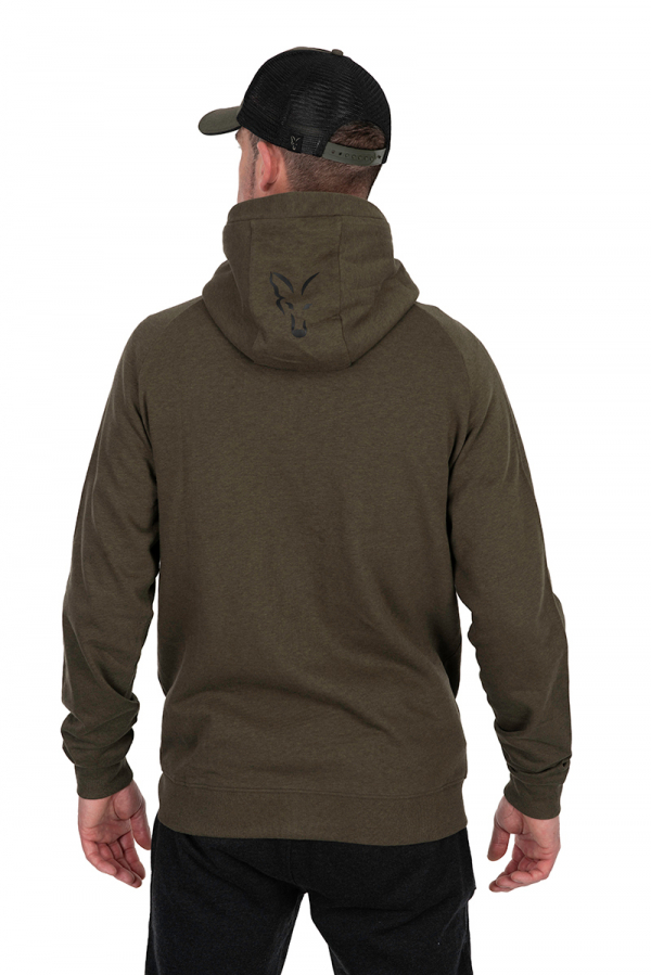 FOX COLLECTION LW HOODY GREEN & BLACK