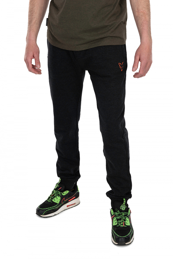 Ľahké tepláky FOX COLLECTION LW JOGGER BLACK & ORANGE