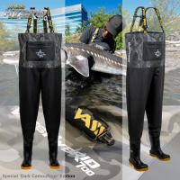 Mellescsizsma - Vass Hybrid 700 Chest Fishing Wader – Dark Camouflage Special Edition