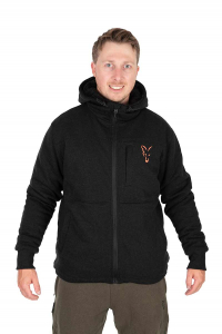 Bunda Fox Collection Sherpa Jacket Black & Orange