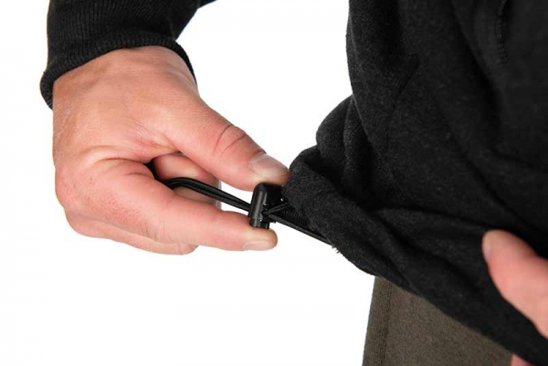 Fox Collection Sherpa Jacket Black & Orange