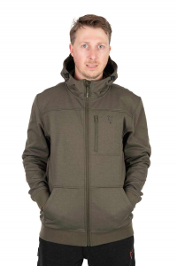 Kabát Fox Collection Soft Shell Jacket Green & Black