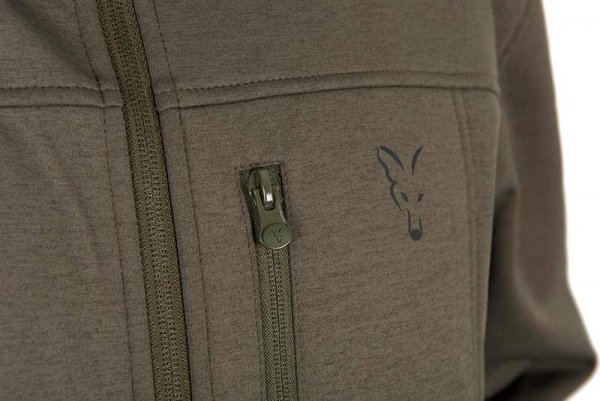Kabát Fox Collection Soft Shell Jacket Green & Black
