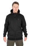 Kabát Fox Collection Soft Shell Jacket Black & Orange