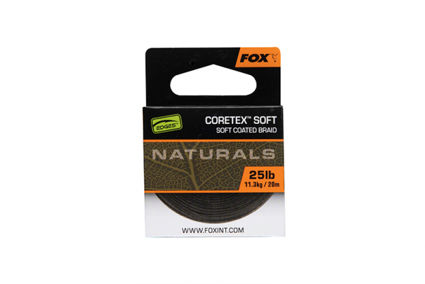 Bevonatos előkezsinór - Fox Edges Naturals Coretex Soft x 20M
