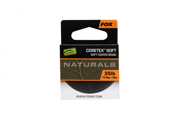 Potiahnutá náväzcová šnúra - Fox Edges Naturals Coretex Soft x 20M