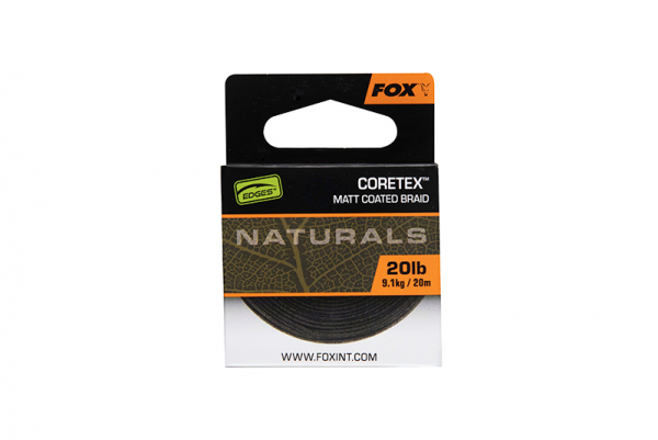 Potažená návazcová šňůra - Fox Edges Naturals Coretex x 20M