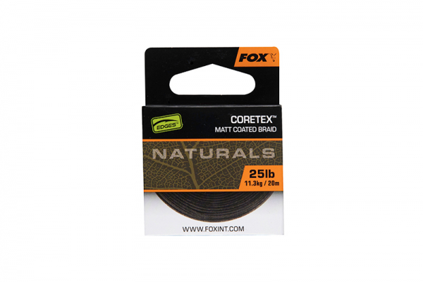 Bevonatos előkezsinór - Fox Edges Naturals Coretex x 20M