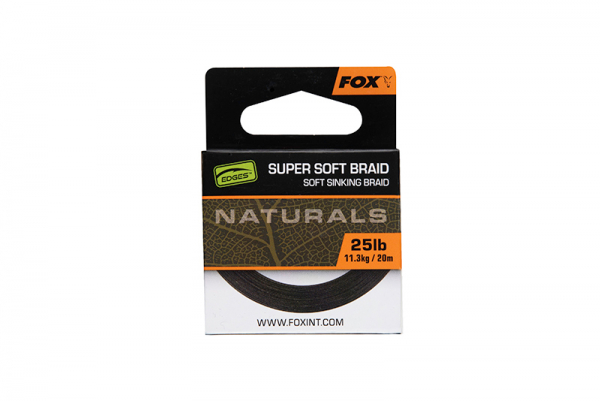 Süllyedő fonott zsinór Fox Edges Naturals Soft Braid hooklength 20m