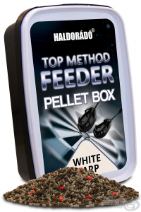 HALDORÁDÓ Top Method Feeder Pellet Box - WHITE CARP