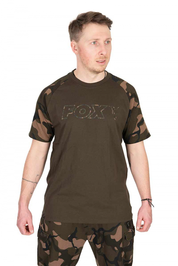 FOX khaki / Camo Outline T-Shirt