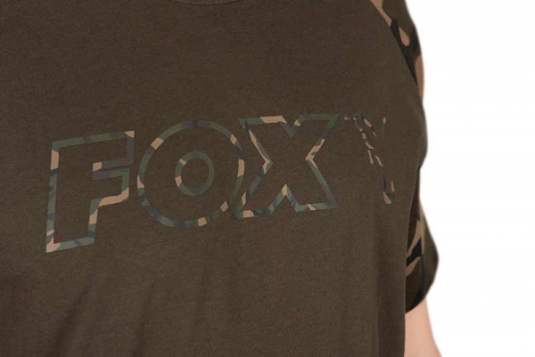 FOX khaki / Camo Outline T-Shirt