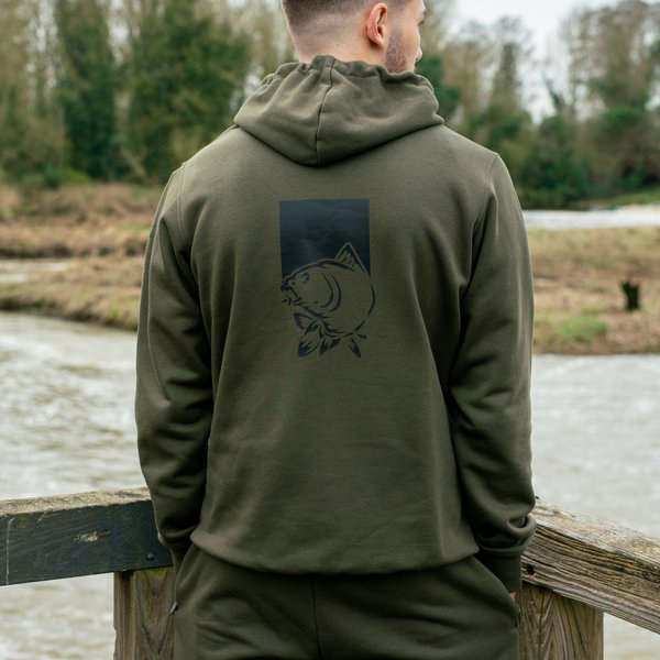 Mikina Nash Make It Happen Hoody Fish Logo Green