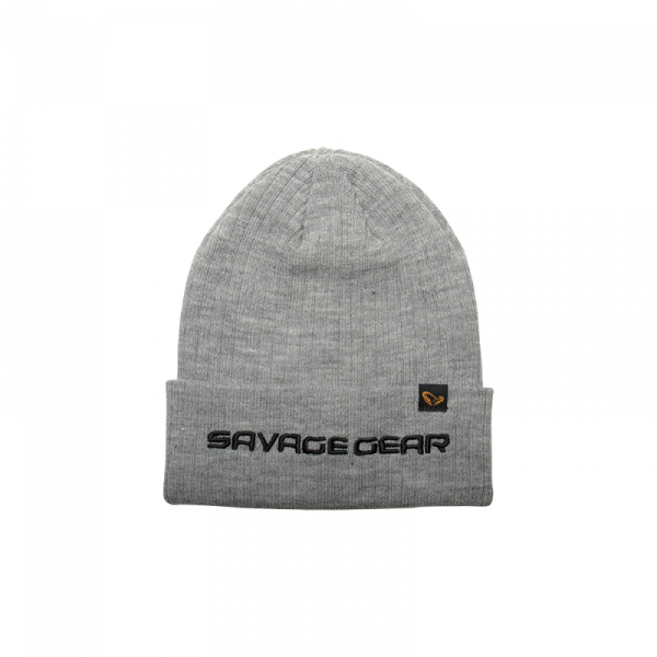 Savage Gear FOLD-UP BEANIE ONE SIZE LIGHT GREY MELANGE Kötött sapka